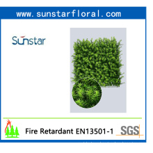 Plastic PE Artificial Plant Springeri Grass Hedge Panel for Decoration (51183)